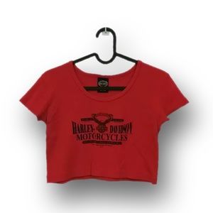 Vintage Harley-Davidson crop top